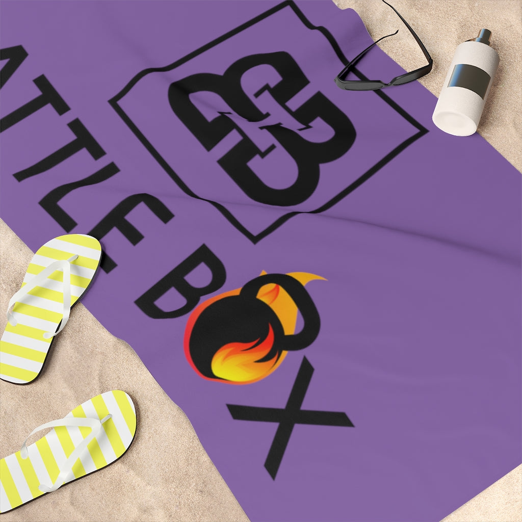 Purple Battle Box Gym Towel