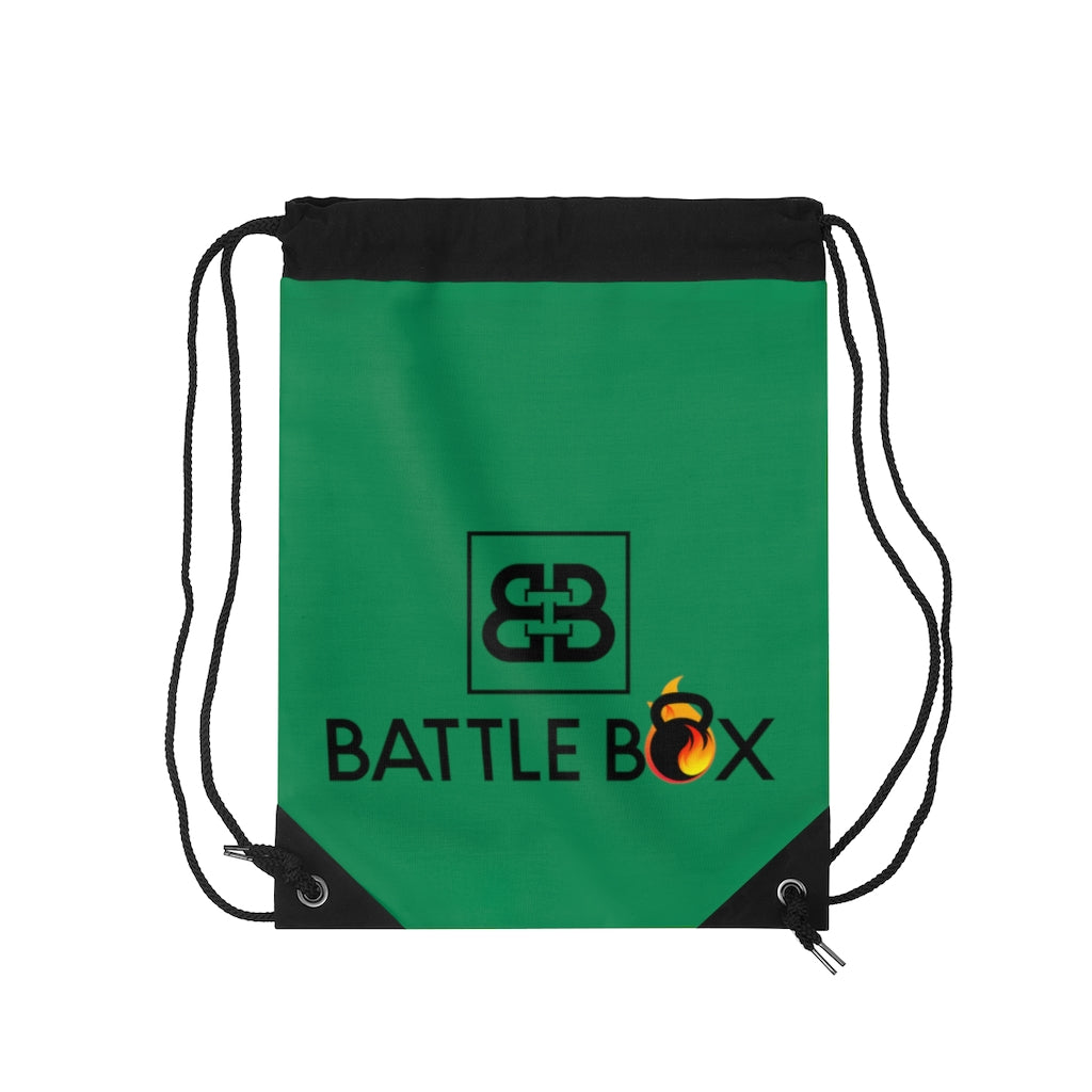 Battle Box Green Drawstring Bag