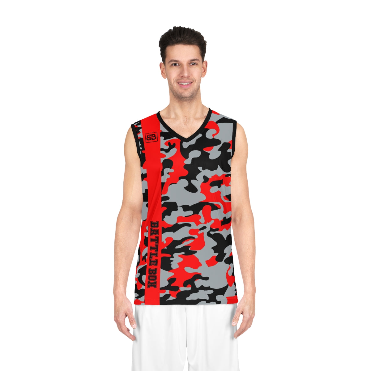 black and red basketball jersey