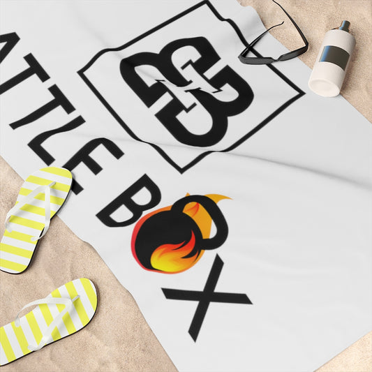White Battle Box Gym Towel