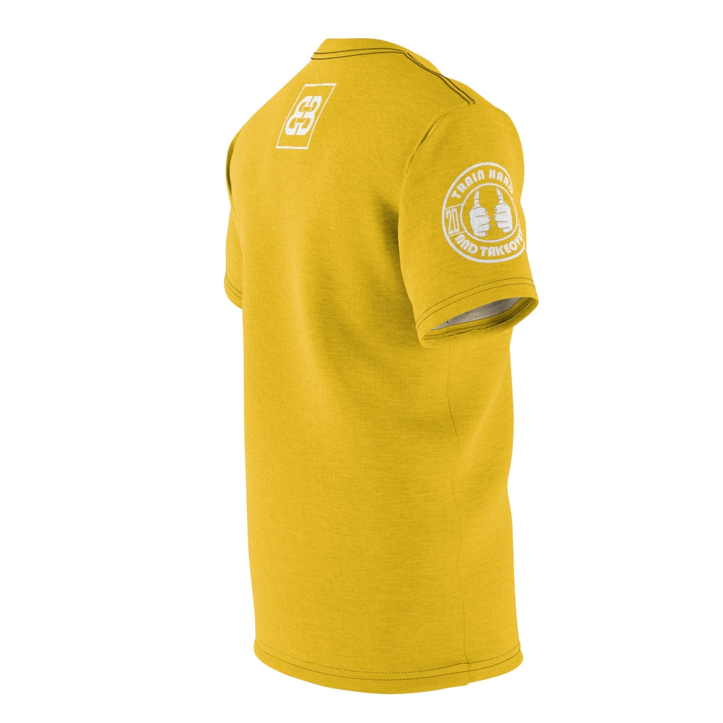 Battle Box Unisex Triple Print Yellow T-Shirt