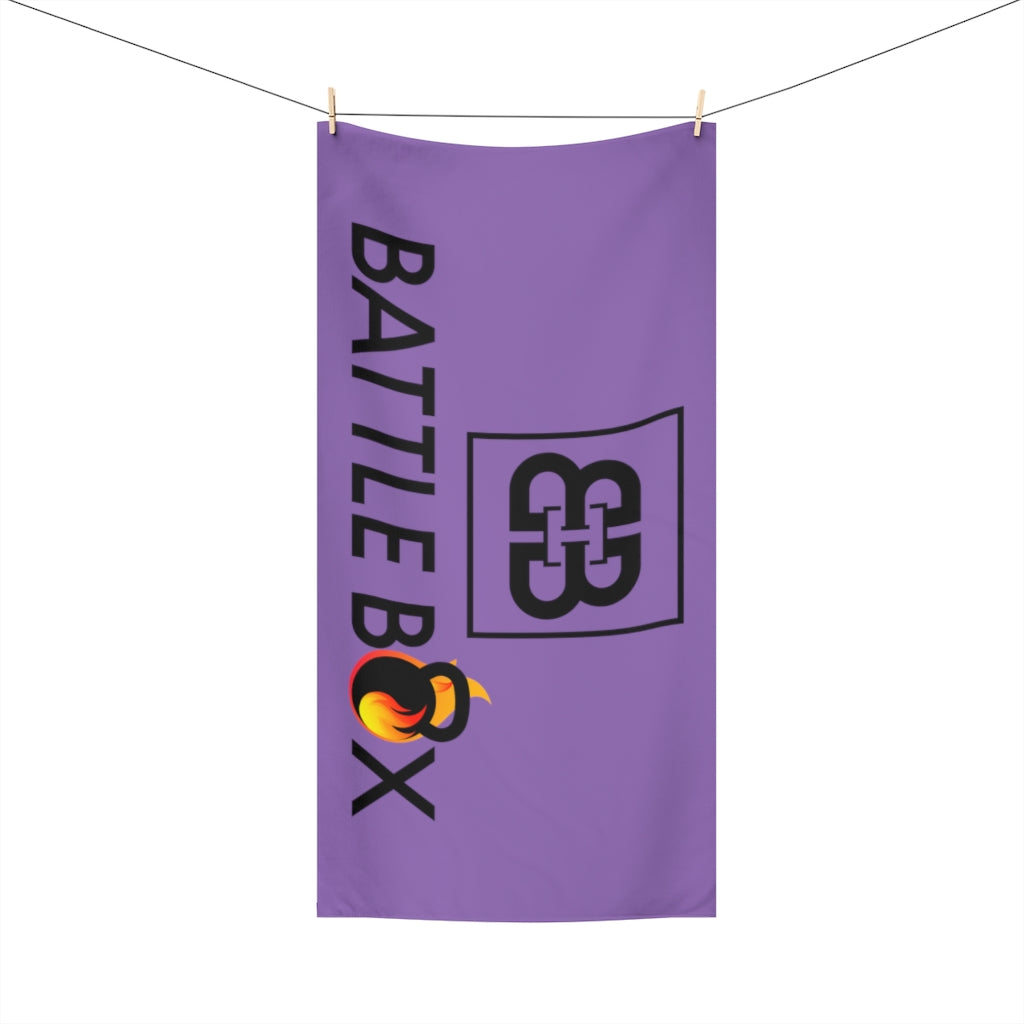 Purple Battle Box Gym Towel