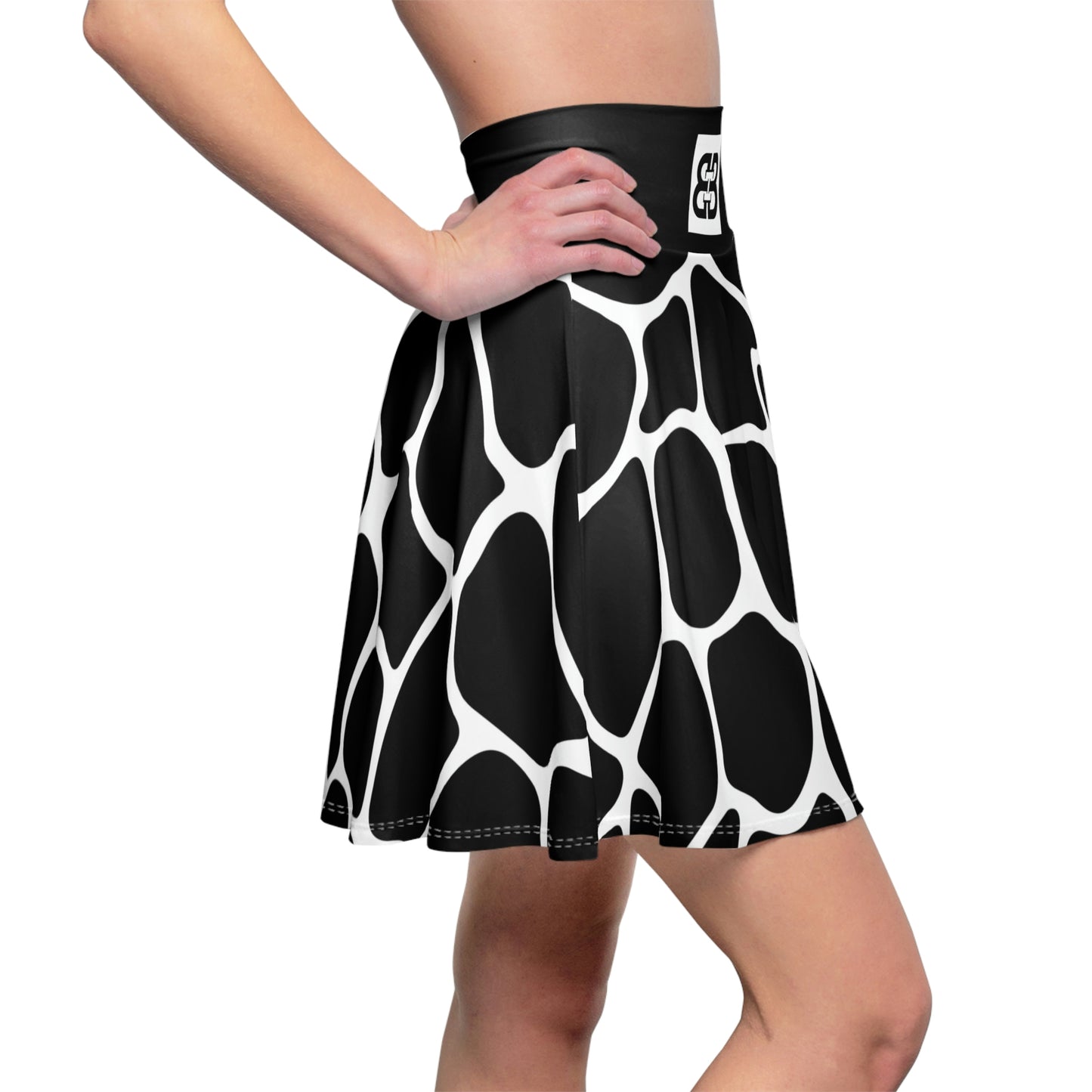 Battle Box High Waist Women's Skater Skirt-HW