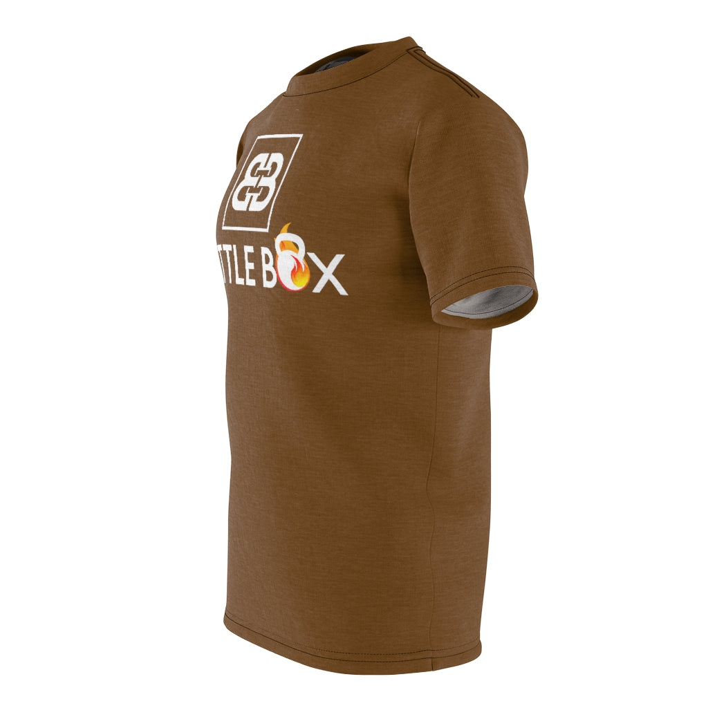 Battle Box Unisex Triple Print Brown T-Shirt