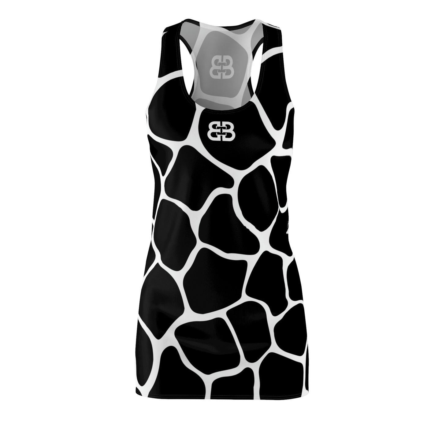 Battle Box Black White Cobble Tunic Racerback Top-CB