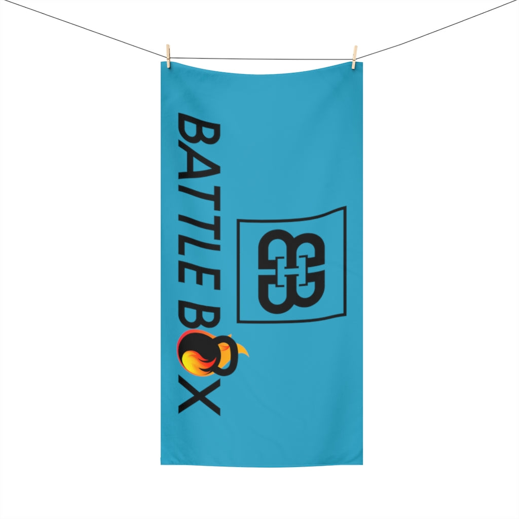 Teal Battle Box Gym Towel