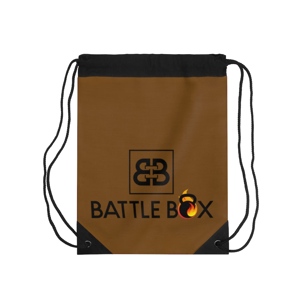 Battle Box Brown Drawstring Bag