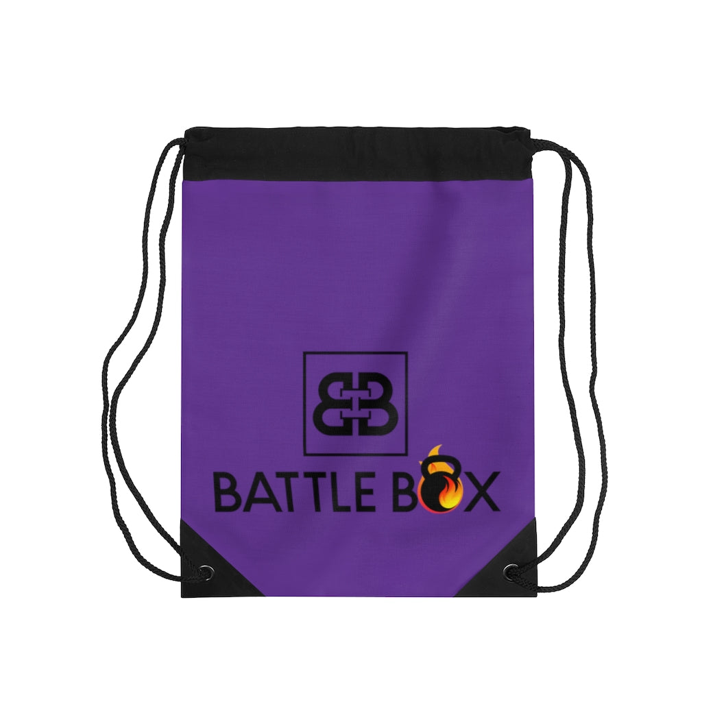 Battle Box Purple Drawstring Bag