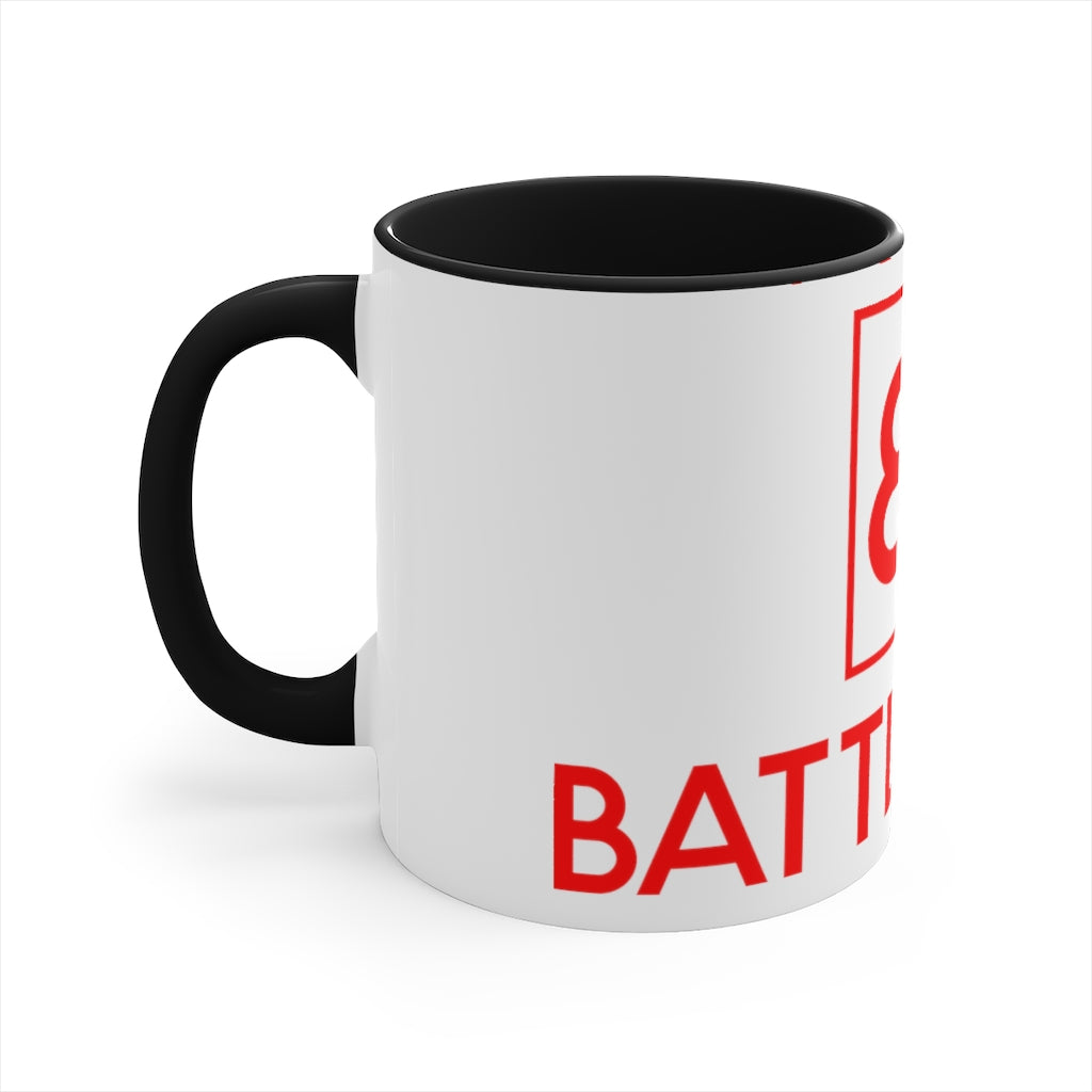 Battle Box Accent Red Logo Coffee Mug, 11oz