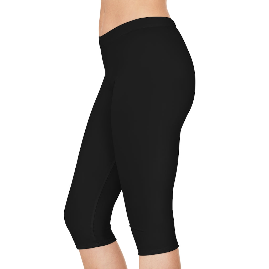 Battle Box [BB] Women's Black Capri Leggings