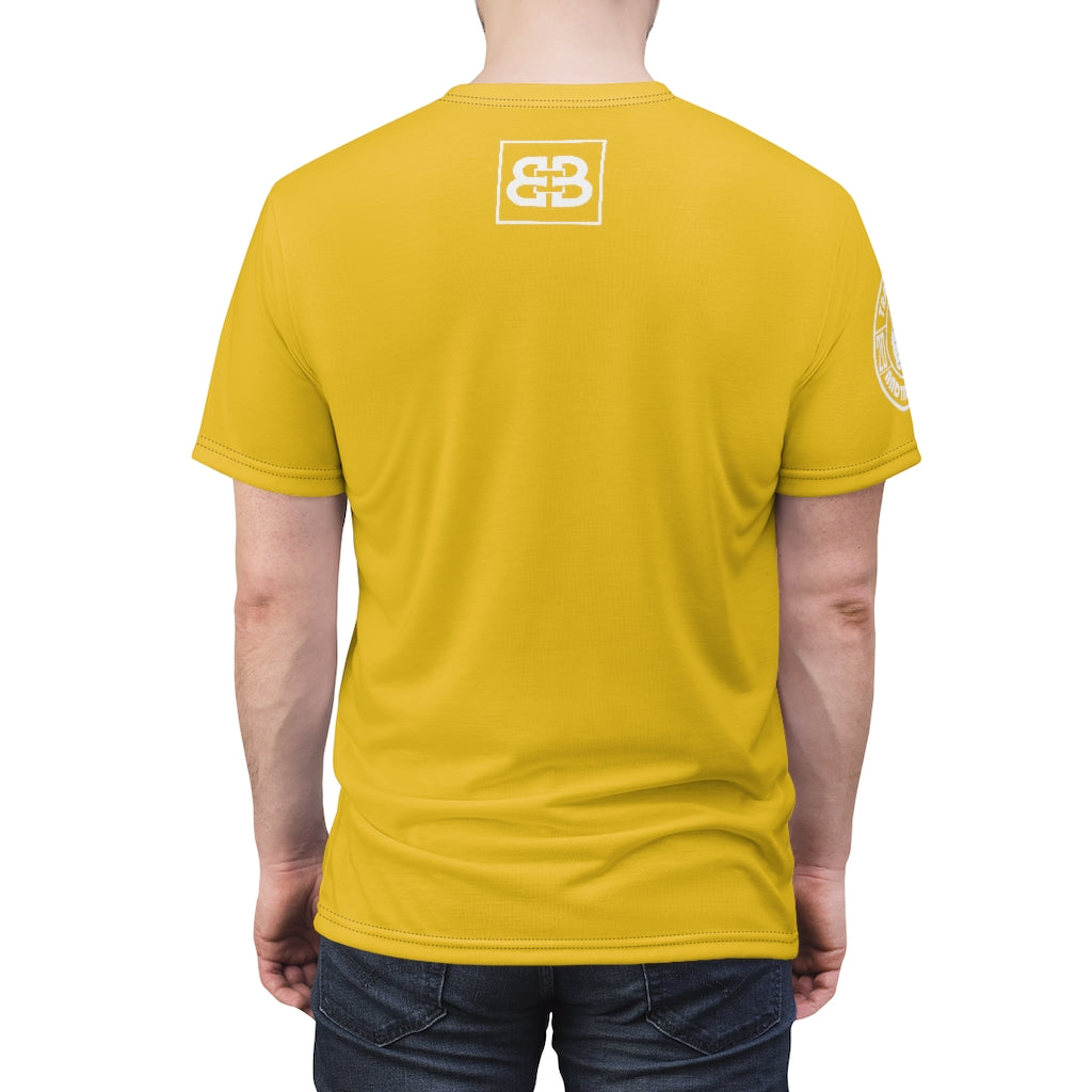 Battle Box Unisex Triple Print Yellow T-Shirt