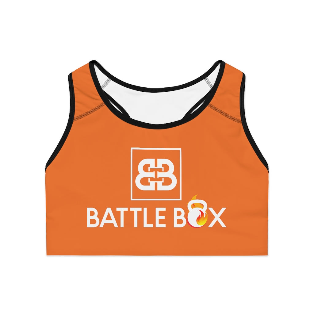 Battle Box Orange Sports Bra