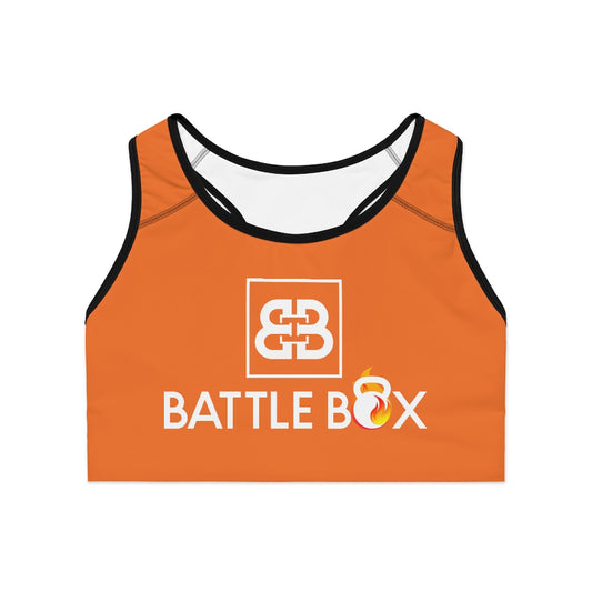 Battle Box Orange Sports Bra