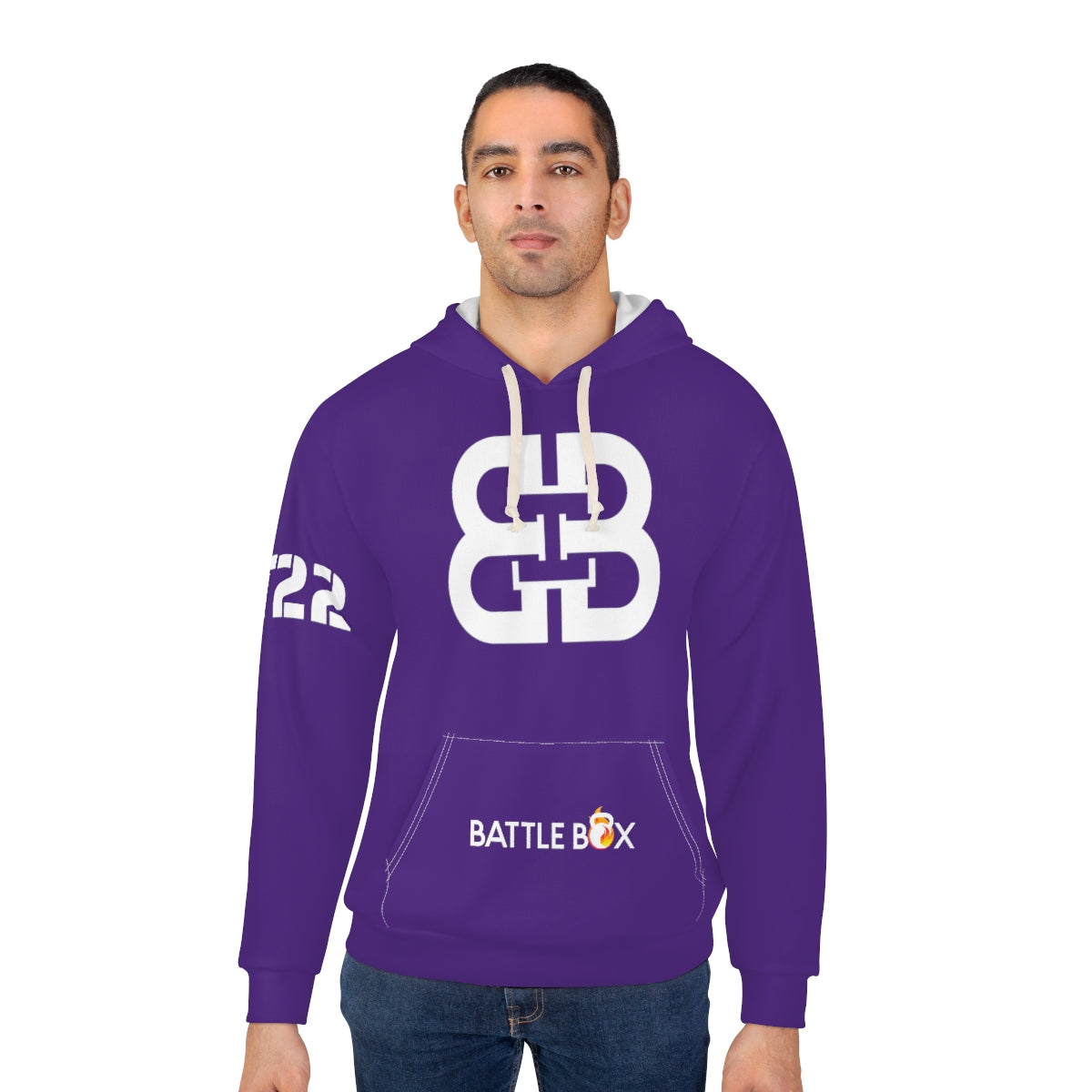 Battle Box Purple Unisex Pullover Hoodie