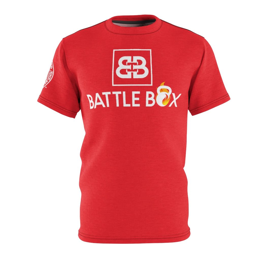 Battle Box Unisex Triple Print Red T-Shirt