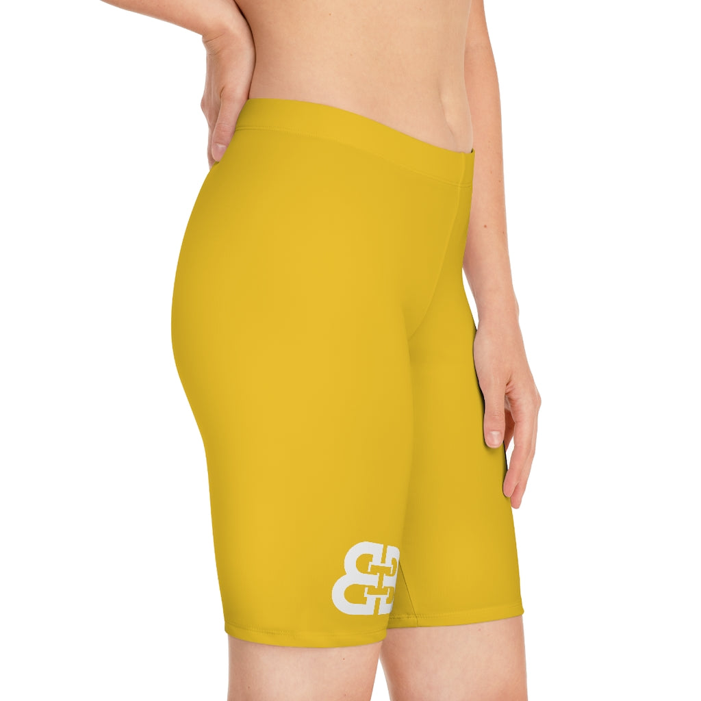 Battle Box Women's Yellow Bike Shorts