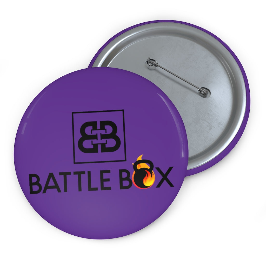Purple Battle Box Pin Button