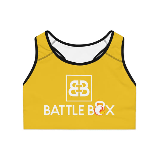 Battle Box Yellow Sports Bra