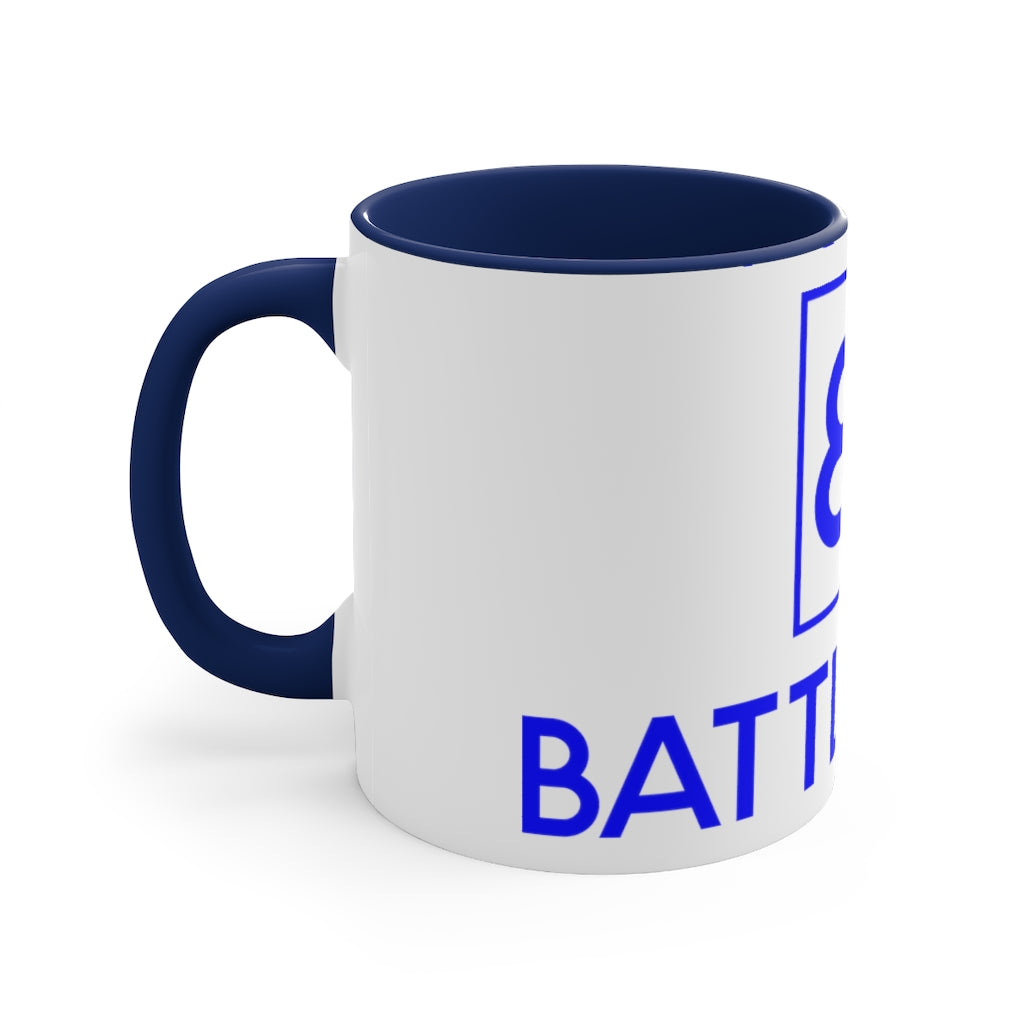 Battle Box Accent Blue Logo Coffee Mug, 11oz