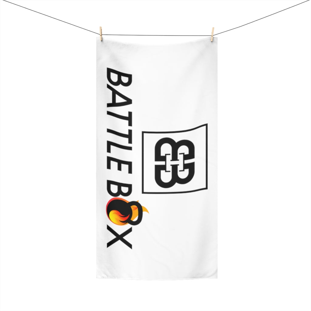 White Battle Box Gym Towel