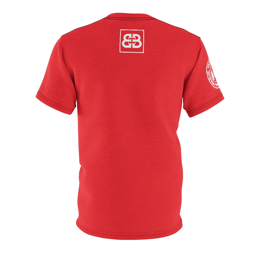 Battle Box Unisex Triple Print Red T-Shirt