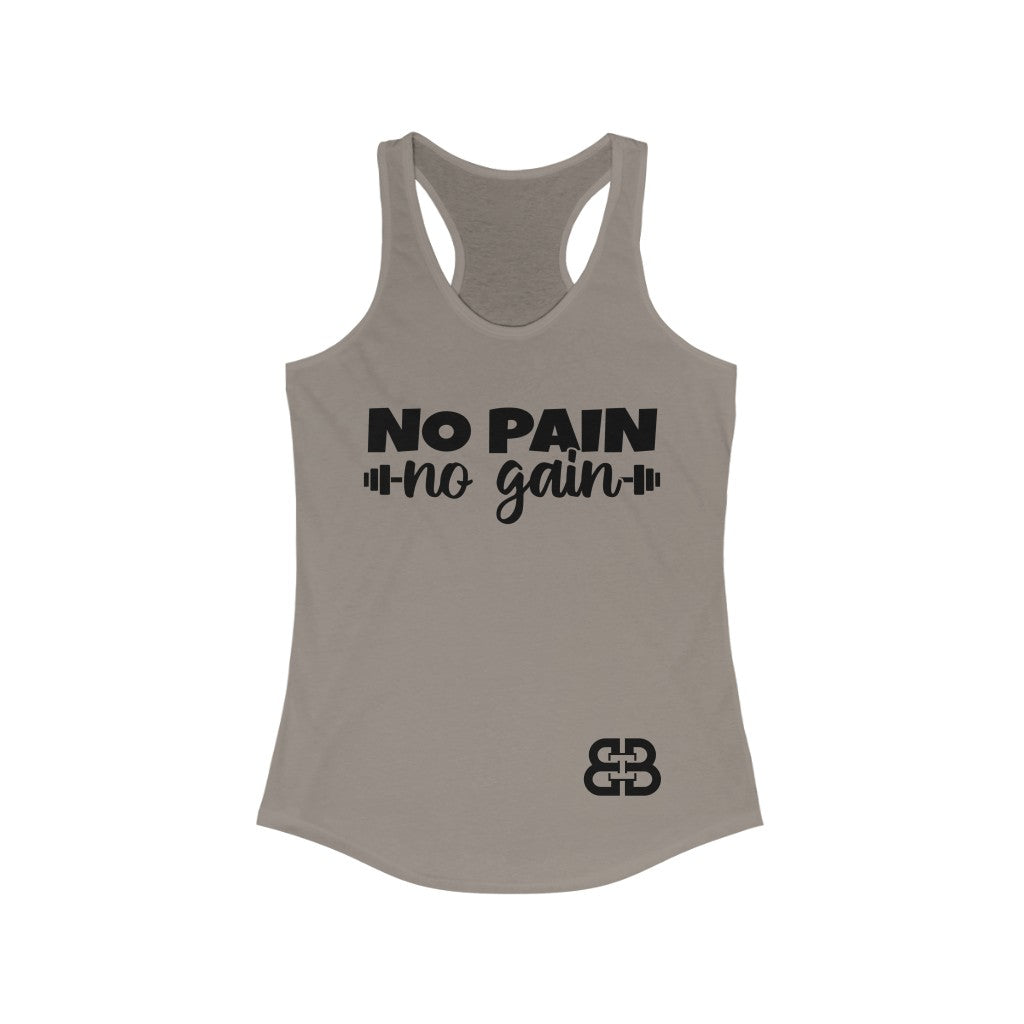 Women's No Pain Battle Box Racerback Tank -2A