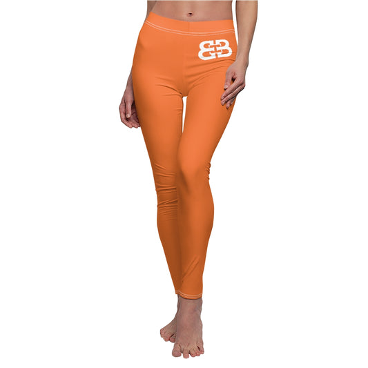 Battle Box Women's Orange Casual Leggings