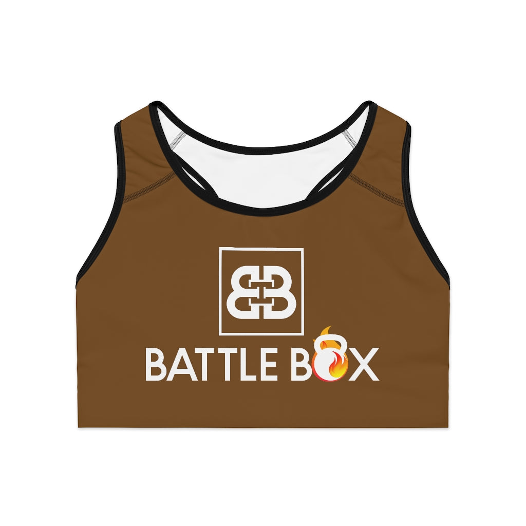 Battle Box Brown Sports Bra