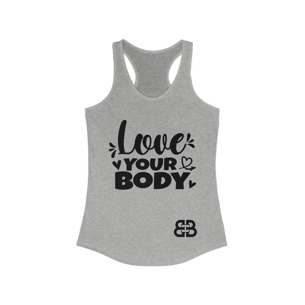 Women's Love Your Body Battle Box Racerback Tank -2A