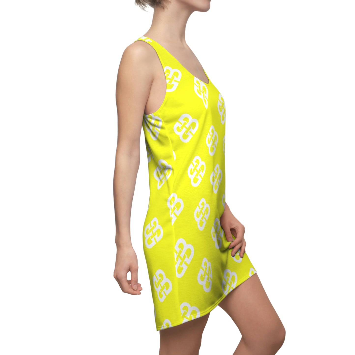 Battle Box Yellow White BB Tunic Racerback Top-CB