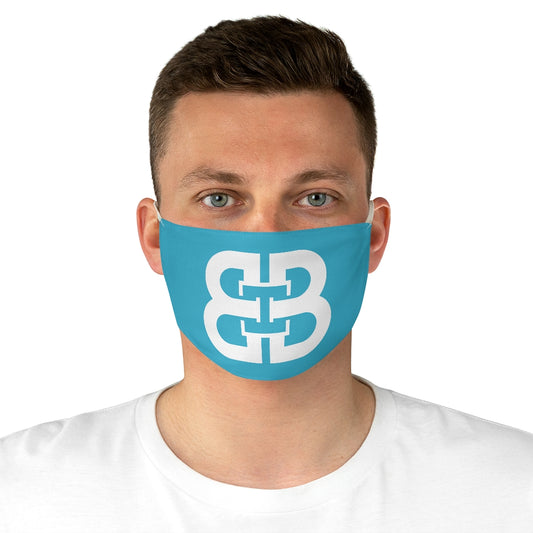 Teal Battle Box Fabric Face Mask