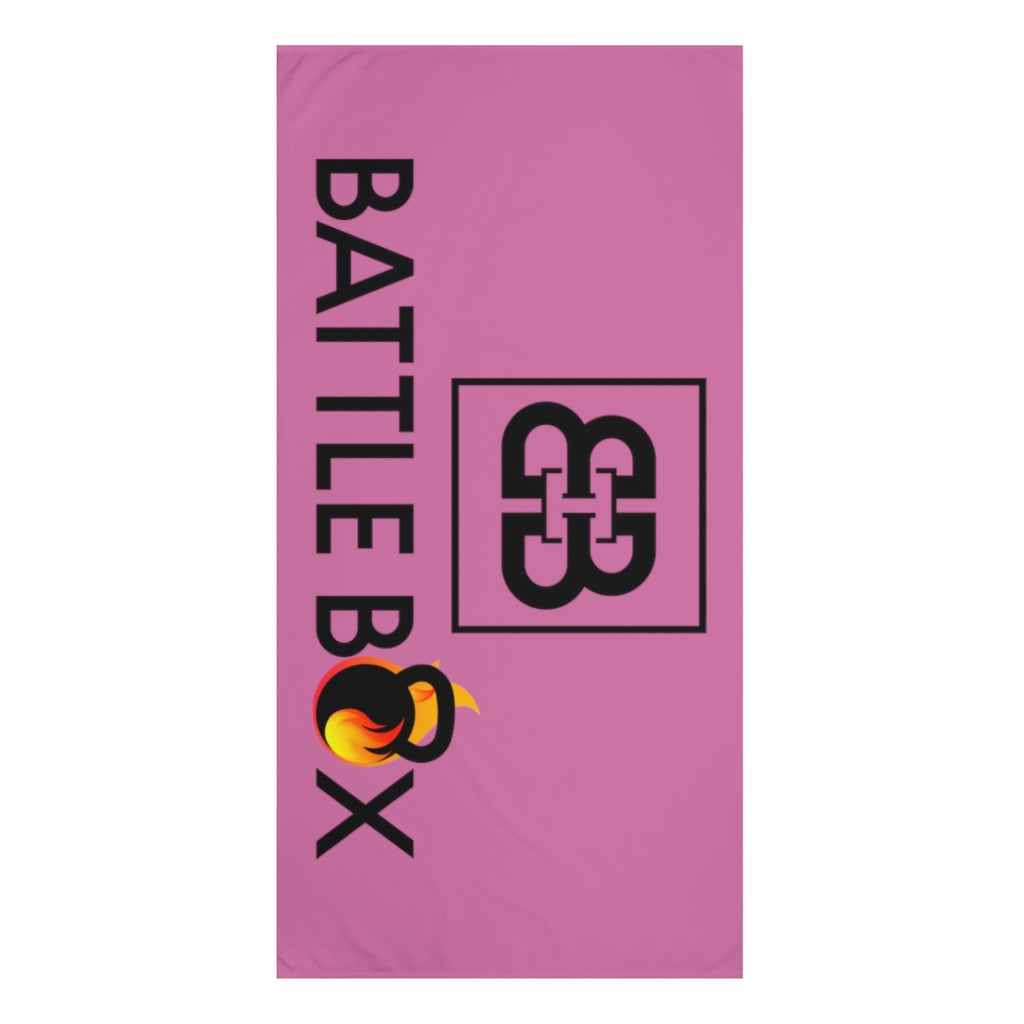 Pink Battle Box Gym Towel