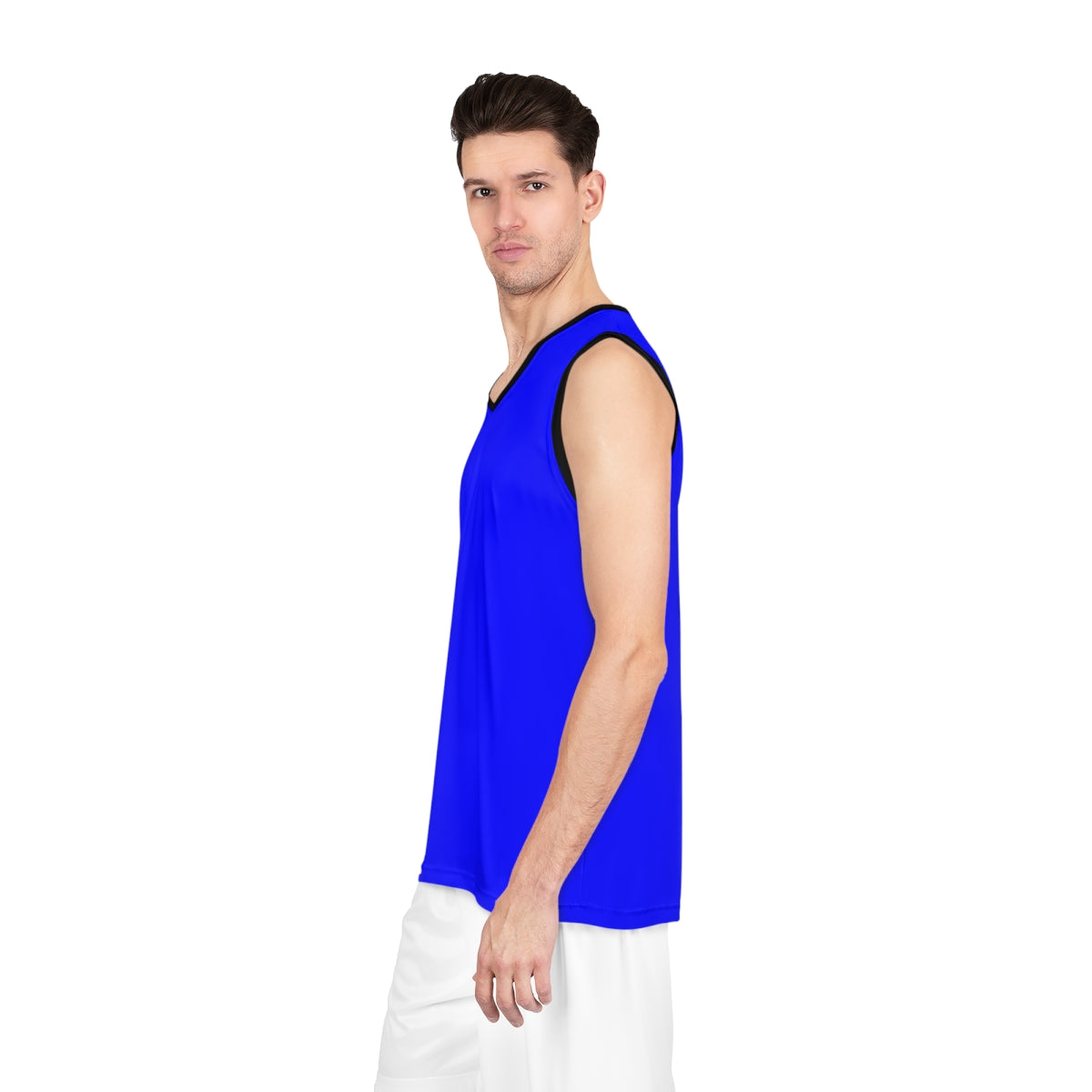 Battle Box Blue White Basketball Jersey