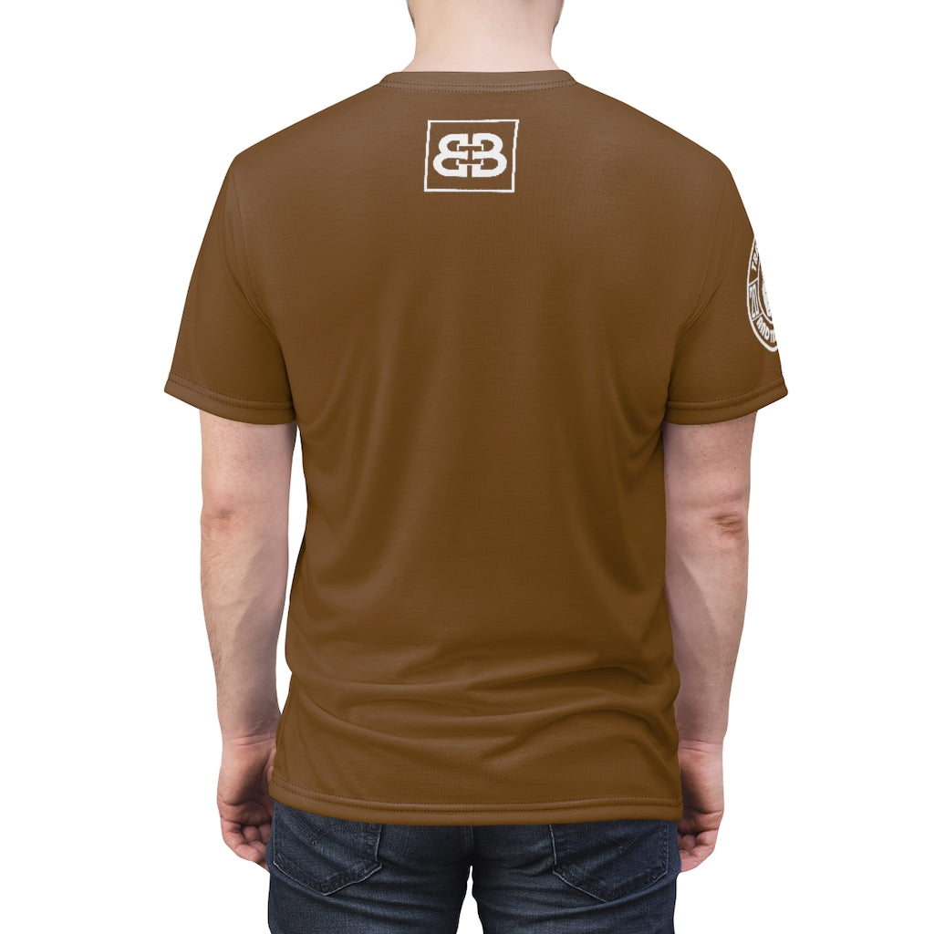 Battle Box Unisex Triple Print Brown T-Shirt