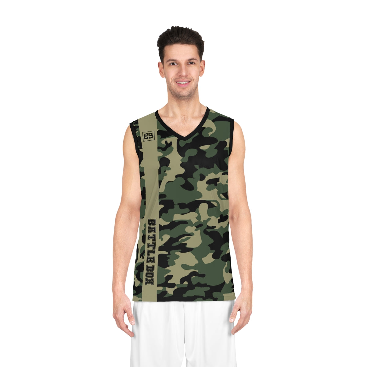 Battle Box Black Green Basketball Jersey