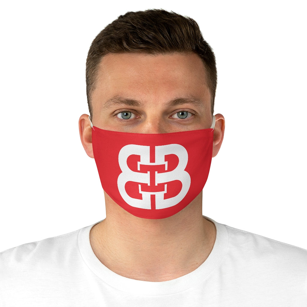 Red Battle Box Fabric Face Mask