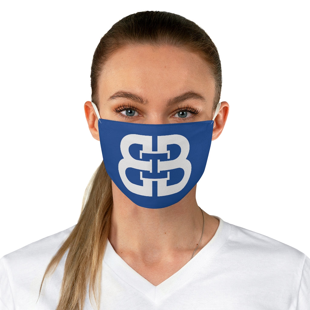 Navy Battle Box Fabric Face Mask