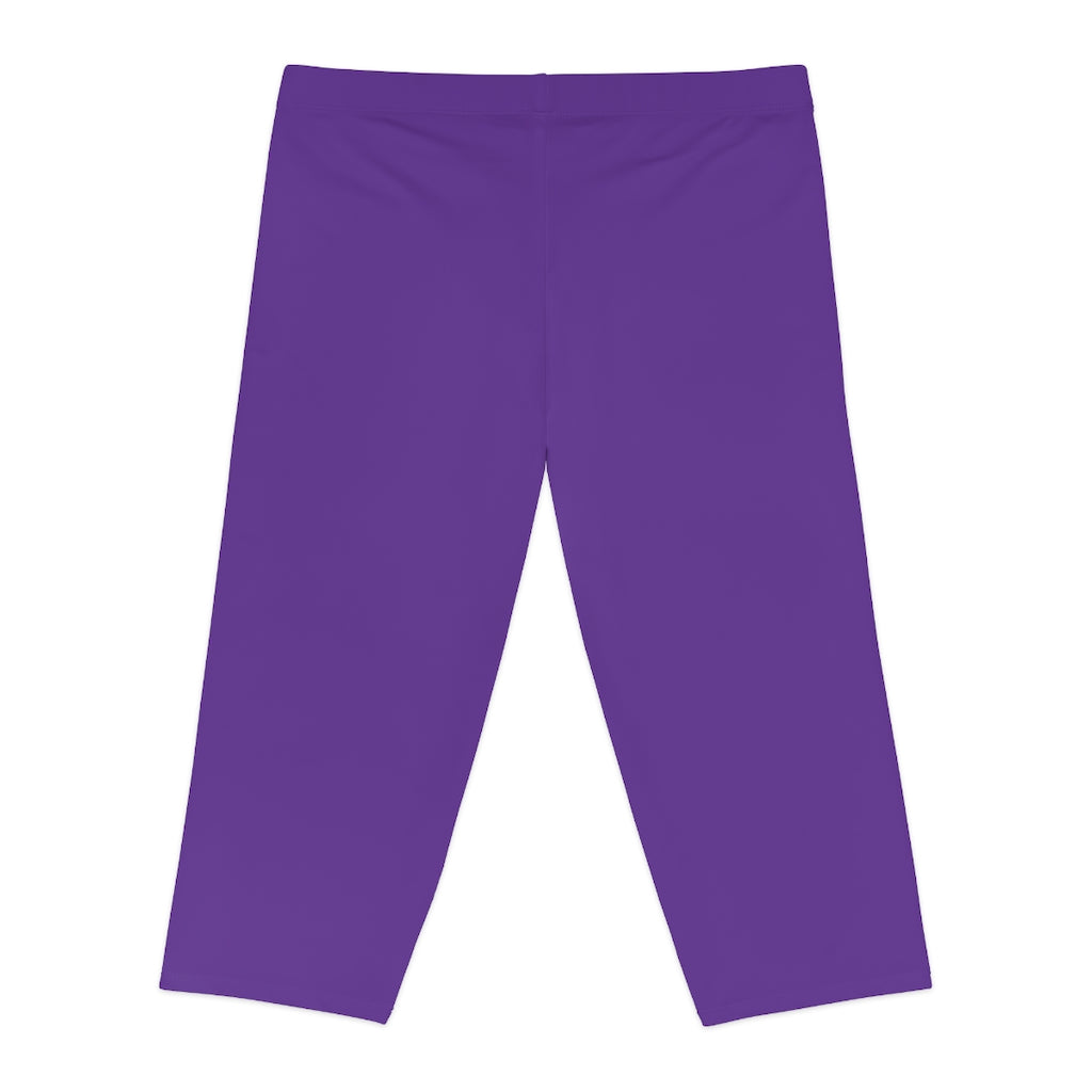 Battle Box [BB] Women's Purple Capri Leggings