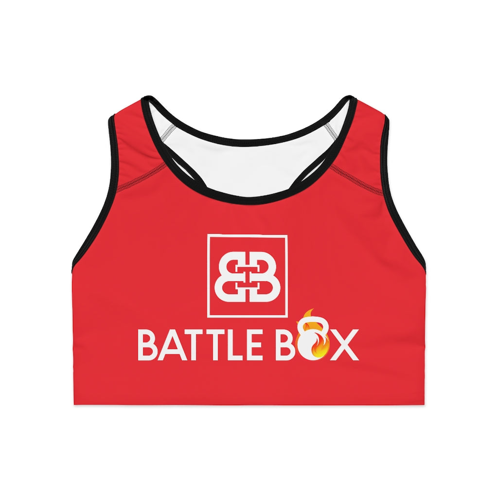 Battle Box Red Sports Bra