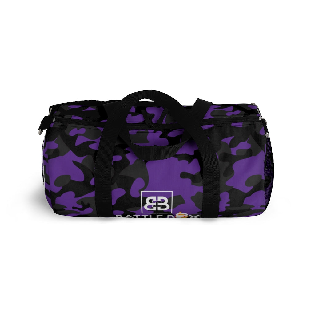Battle Box Camo Purple Gym Duffel Bag -1A