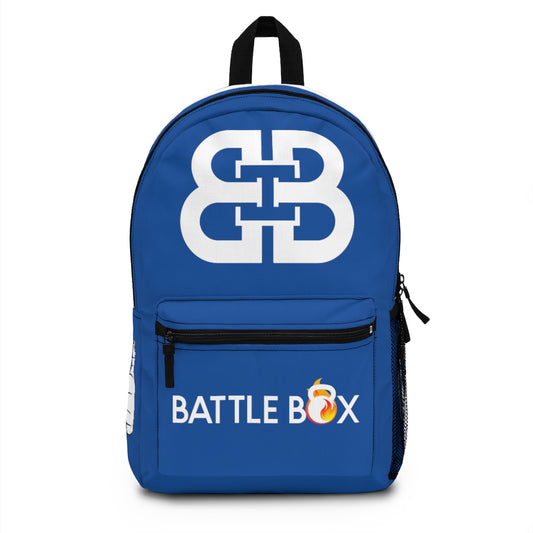 Battle Box Gym Fitness Navy Train Hard Backpack