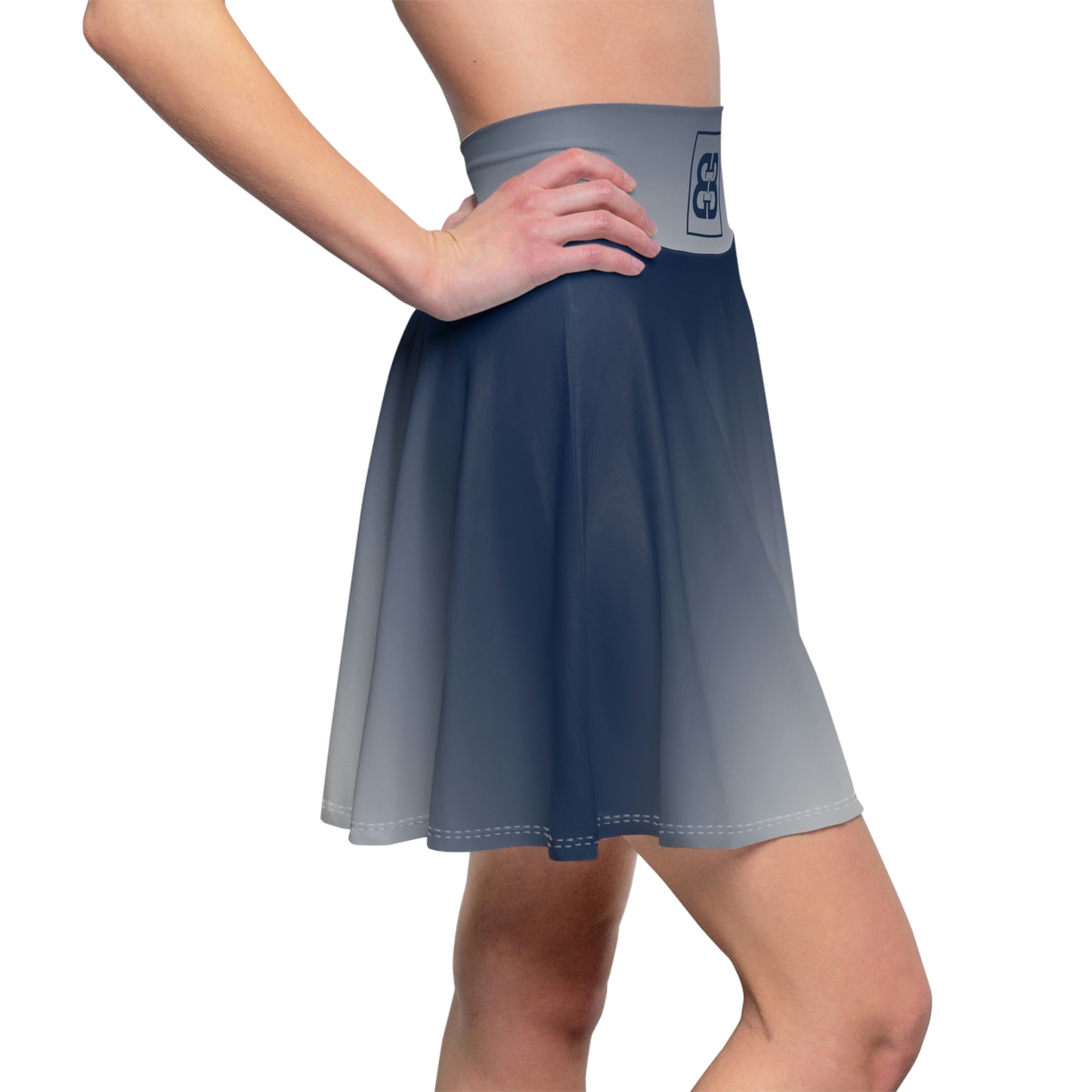 Battle Box High Waist Swirl Women's Skater Skirt-HW