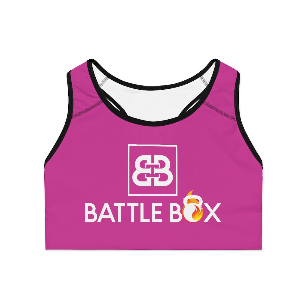 Battle Box Pink Sports Bra
