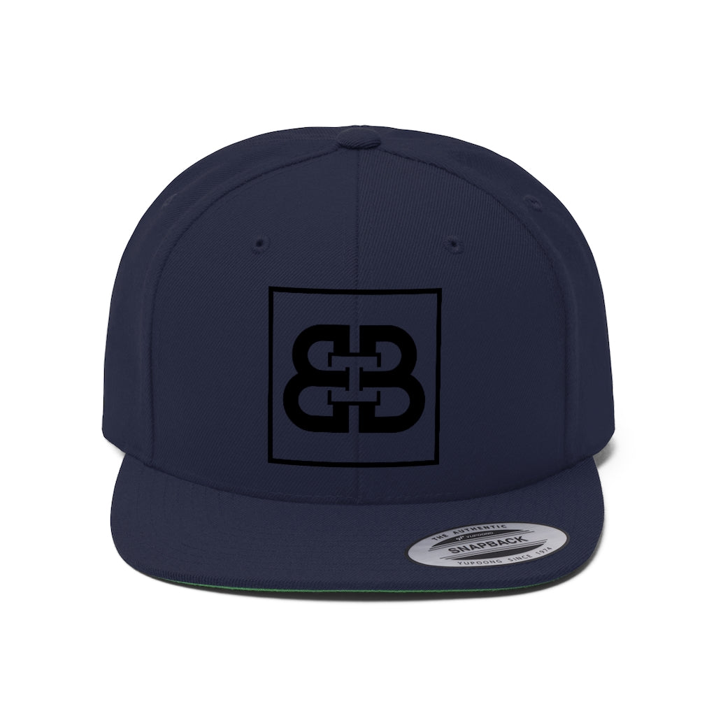 Battle Box Unisex [BB] Black Logo Flat Bill Hat