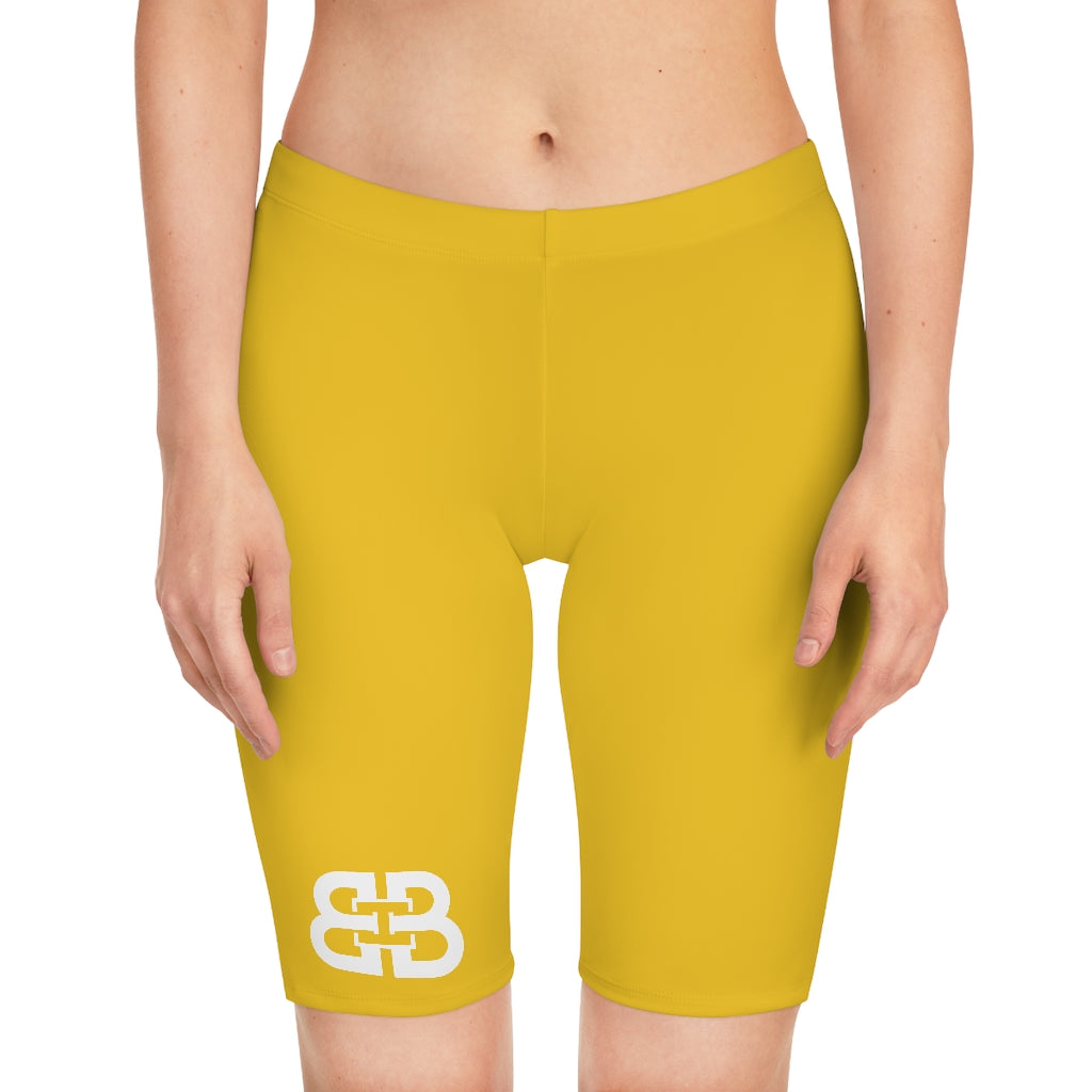 Battle Box Women's Yellow Bike Shorts