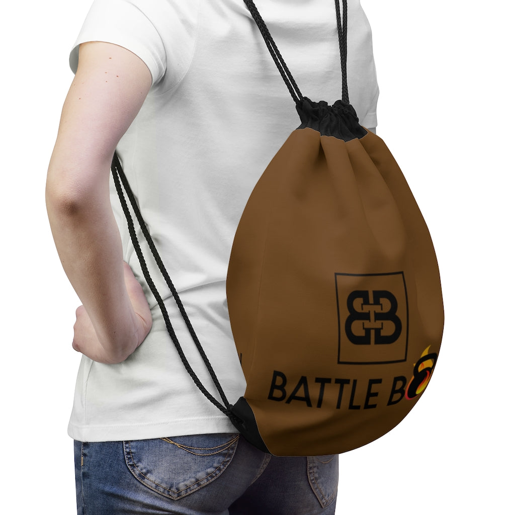 Battle Box Brown Drawstring Bag