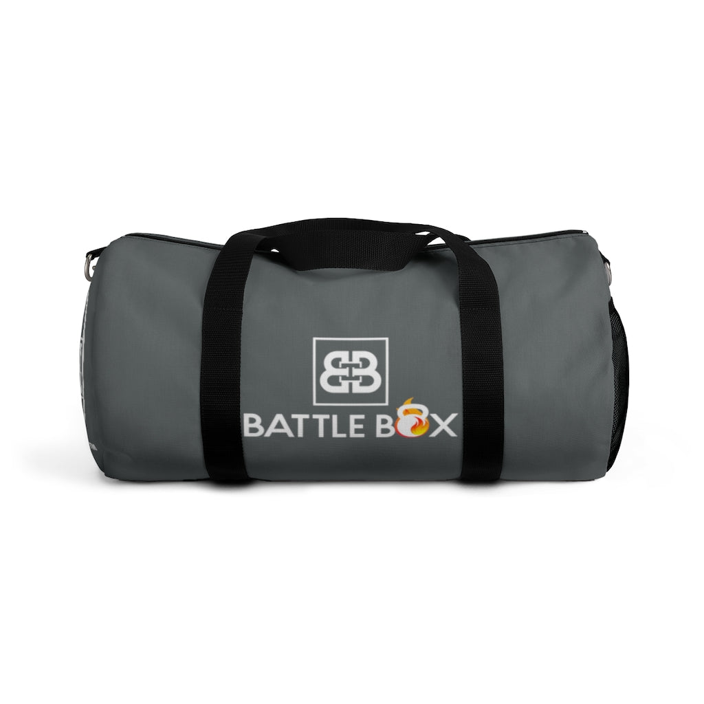 Battle Box Gray Gym Duffel Bag -1A
