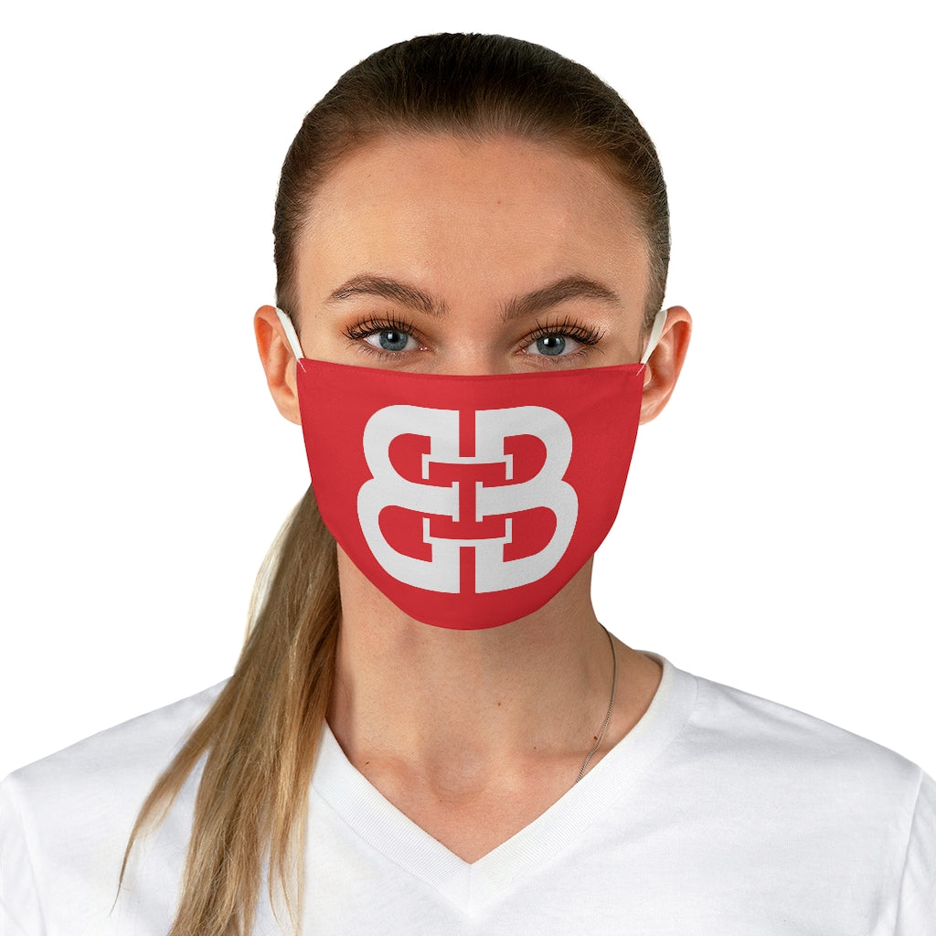 Red Battle Box Fabric Face Mask