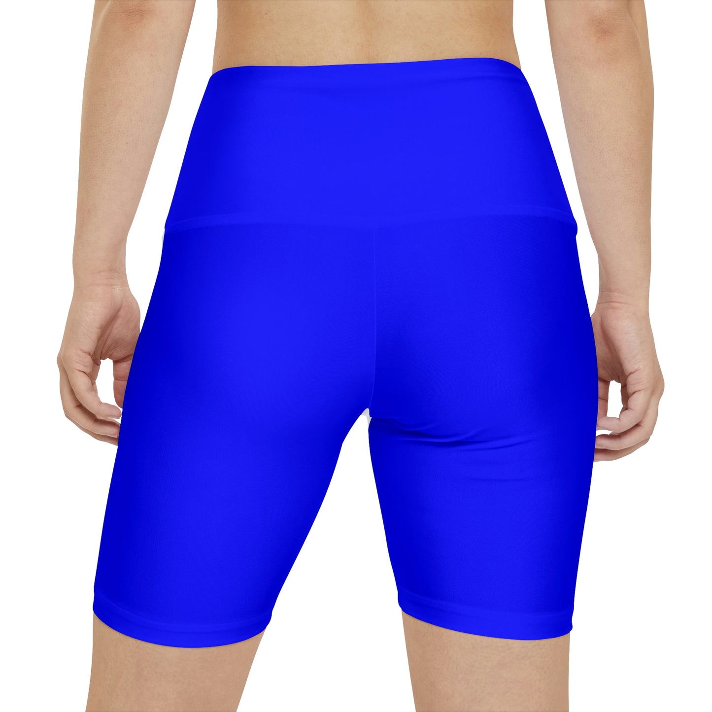 Battle Box Blue Women's Workout Shorts-T1