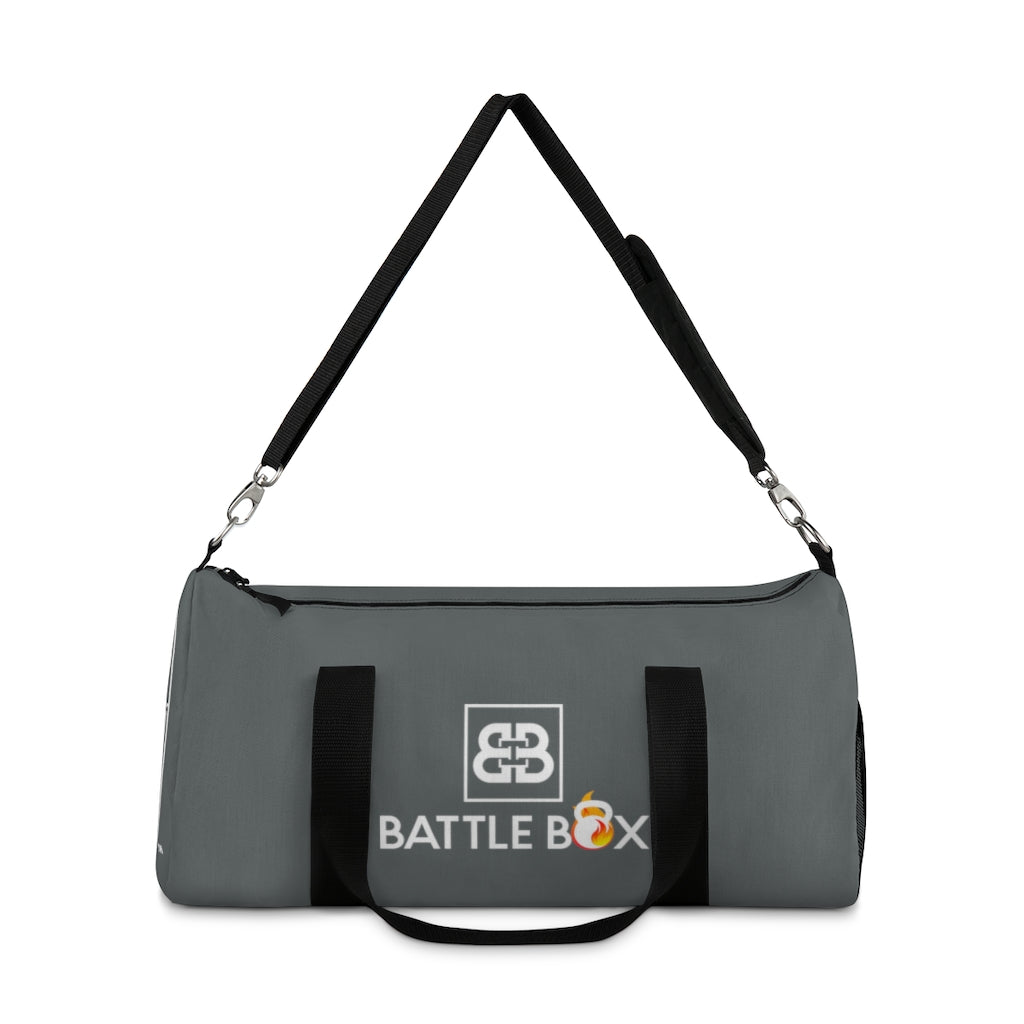 Battle Box Gray Gym Duffel Bag -1A
